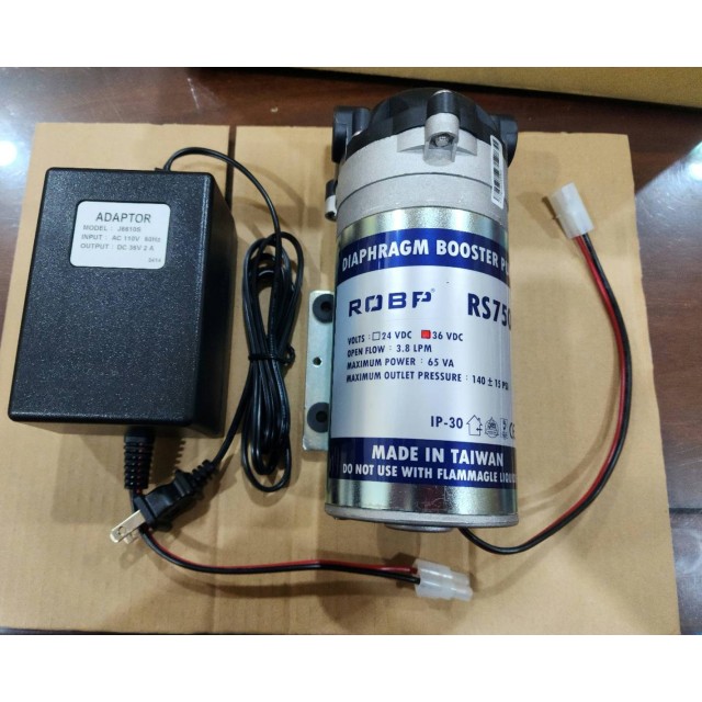 【小江淨水設備】100%台灣製造全傑RS750，400G RO馬達，搭配2A傳統型變壓器。