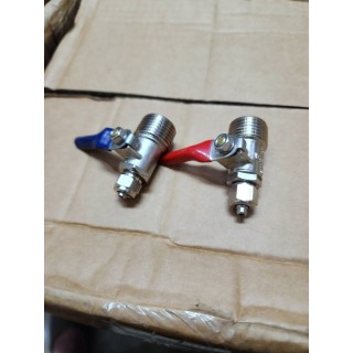 【小江淨水設備】金屬球閥考克，4分外牙接2分管，適用各式淨水器、電解水機。