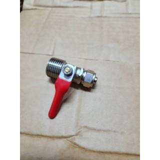 【小江淨水設備】金屬球閥考克，4分外牙接3分管，適用各式淨水器、電解水機。