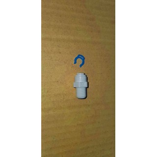 【小江淨水設備】100％台灣製造快速接頭直接頭2分快接/2分牙，以上均附贈固定2分管c型夾（NSF認證大廠）