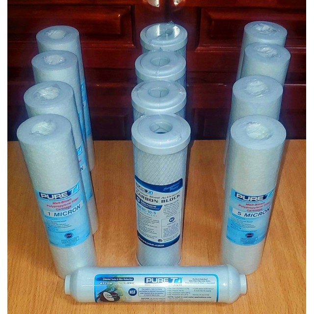 【小江淨水設備】一年份濾心100%台灣製造鴻維濾心PURE-T NSF認證(13隻) 【小江淨水設備】一年份濾心100%台灣製造鴻維濾心PURE-T NSF認證(13隻)