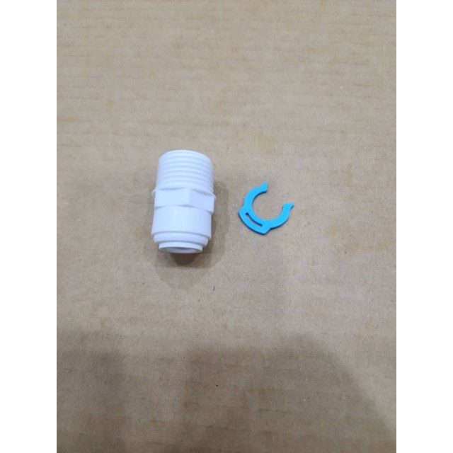 【小江淨水設備】100%台灣製造4分外牙直轉三分管快接含C型夾