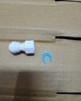 【小江淨水設備】鵝頸龍頭快速接頭，2分管可使用，都有附贈藍色卡扣。