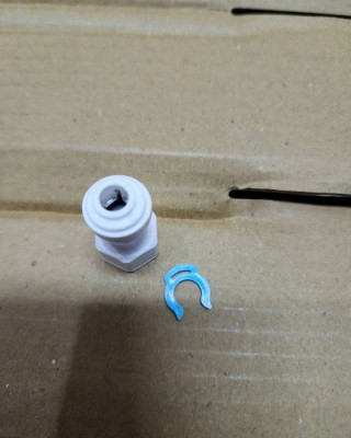 【小江淨水設備】鵝頸龍頭快速接頭，2分管可使用，都有附贈藍色卡扣。