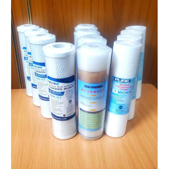 【小江淨水設備】一年份濾心100%台灣製造鴻維溝紋濾心PURE-T NSF認證(12隻),高級軟水組。 【小江淨水設備】一年份濾心100%台灣製造鴻維溝紋濾心PURE-T NSF認證(12隻),高級軟水組。