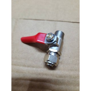 【小江淨水設備】金屬球閥考克，2分外牙接3分管，皆適用各式淨水器、RO機進水配件。