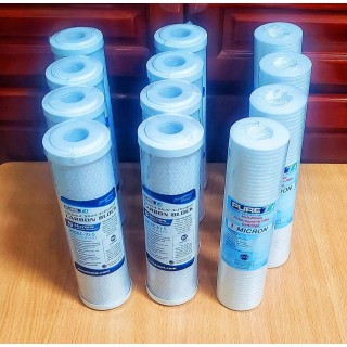 【小江淨水設備】一年份濾心100％台灣製造鴻維溝紋濾心PURE-T NSF認證（12隻）