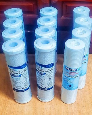 【小江淨水設備】一年份濾心100％台灣製造鴻維溝紋濾心PURE-T NSF認證（12隻）