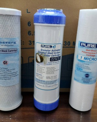 【小江淨水設備】三胞胎軟水版濾心、除氯版濾心，100%台灣製造。